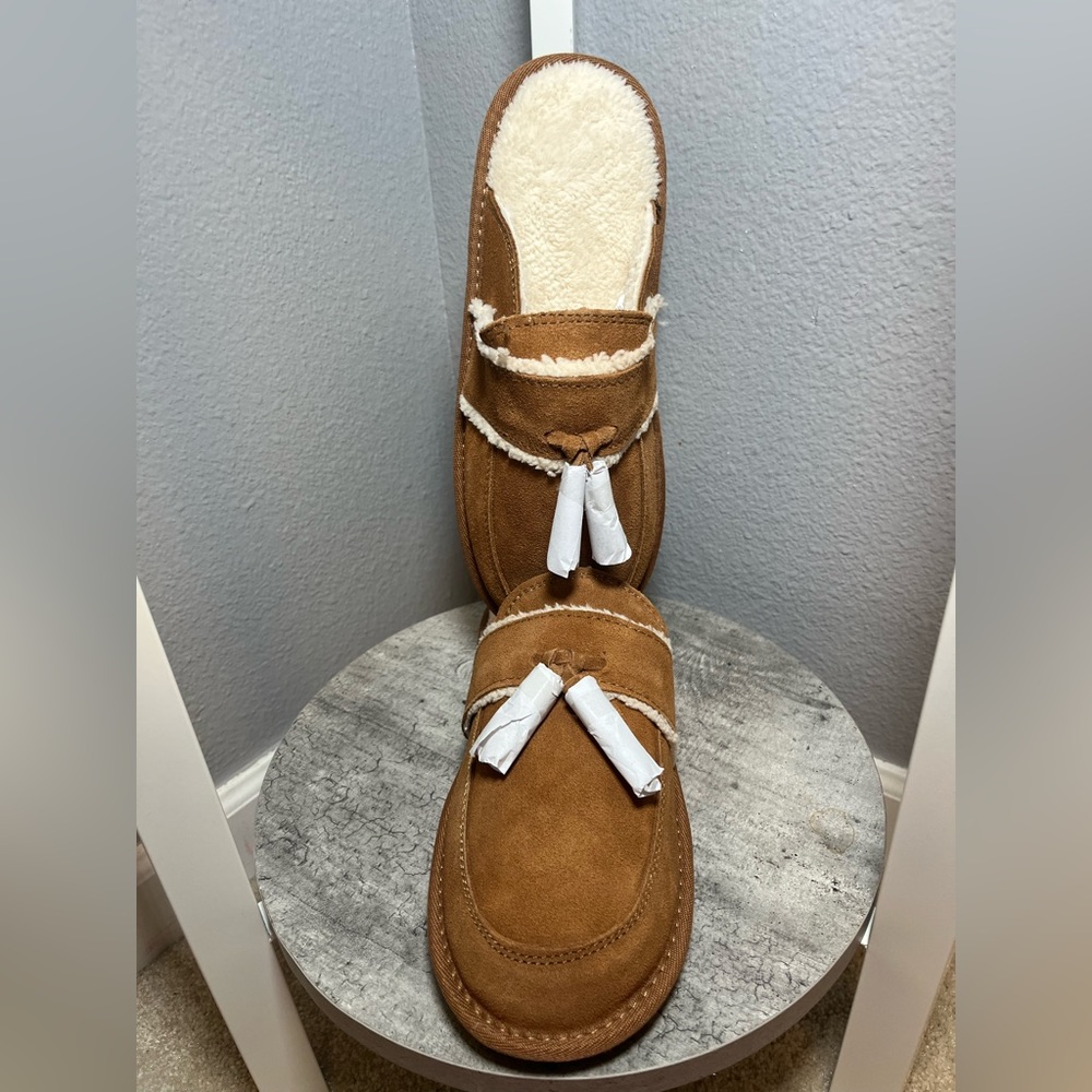 NWT Women’s Winter Fur Lined Slippers, Brown, Size 8, Style And CO
